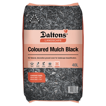 Coloured Mulch Black vis FLAT